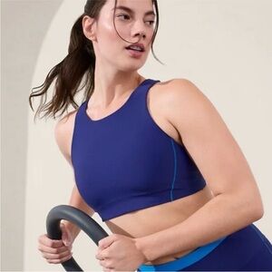 Athleta Flex Spacer Tipped Sports Bra sz small
